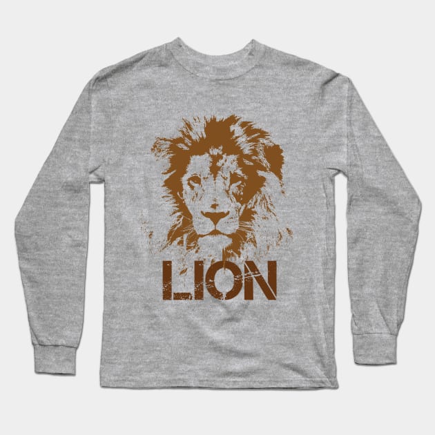 Lion Long Sleeve T-Shirt by aanygraphic